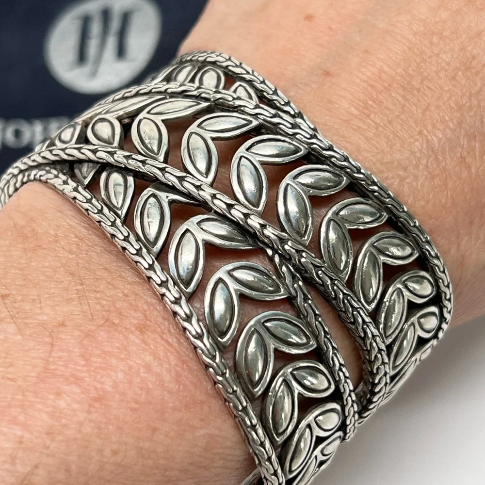 John Hardy Kawung Wide Cuff Bracelet .925
